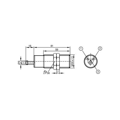 IFM Емкостной датчик ki0061 IFM Емкостной датчик ki0061