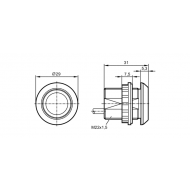 IFM Емкостная кнопка с подсветкой kt5102