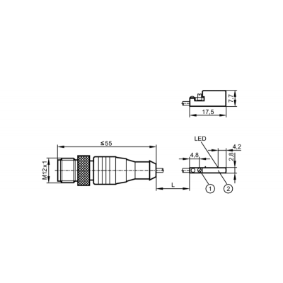 IFM Датчик для цилиндров с с-образным пазом mk5304 IFM Датчик для цилиндров с с-образным пазом mk5304