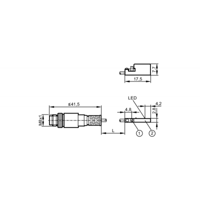 IFM Датчик для цилиндров с с-образным пазом mk5305 IFM Датчик для цилиндров с с-образным пазом mk5305
