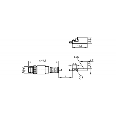 IFM Датчик для цилиндров с с-образным пазом mk5331 IFM Датчик для цилиндров с с-образным пазом mk5331
