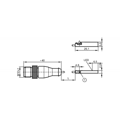 IFM Датчик для цилиндров с с-образным пазом mk5357 IFM Датчик для цилиндров с с-образным пазом mk5357