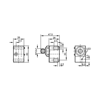 IFM Сдвоенный индуктивный датчик для вентильных приводов in5280 IFM Сдвоенный индуктивный датчик для вентильных приводов in5280