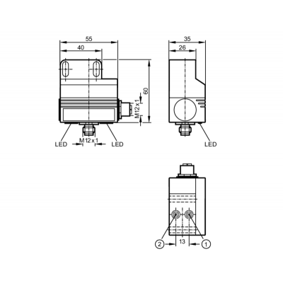 IFM Сдвоенный датчик as-i для пневматических четвертьоборотных приводов ac2317 IFM Сдвоенный датчик as-i для пневматических четвертьоборотных приводов ac2317